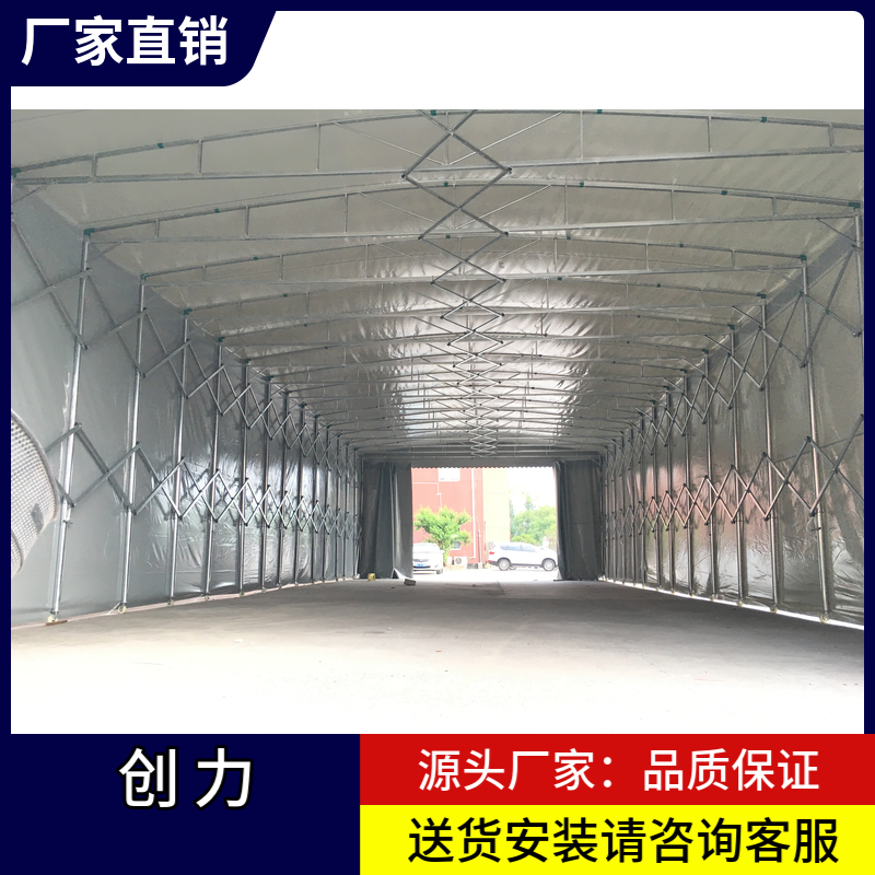 网球场架空电动雨棚 户外网球场地伸缩顶棚 定制安装